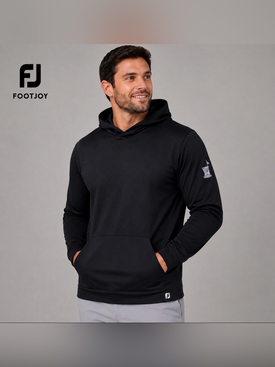FootJoy Other - FootJoy Merion Golf Club Approach Hoodie Black Men's M 39231 Golf Pullover FJ